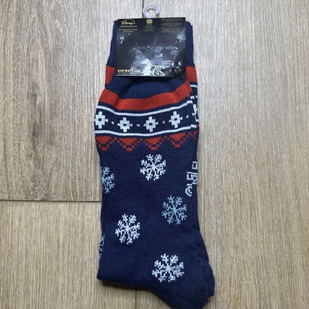 Star Wars Mandalorian 'The Child' Angel Winter‎ Snowflake Holiday Unisex Socks